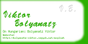 viktor bolyanatz business card